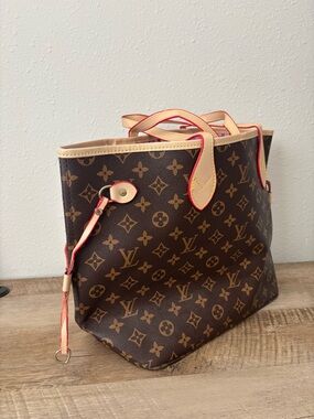 Monogram Tote with Natural Vachetta Trim